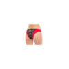 Culotte ouverte noir et rouge 